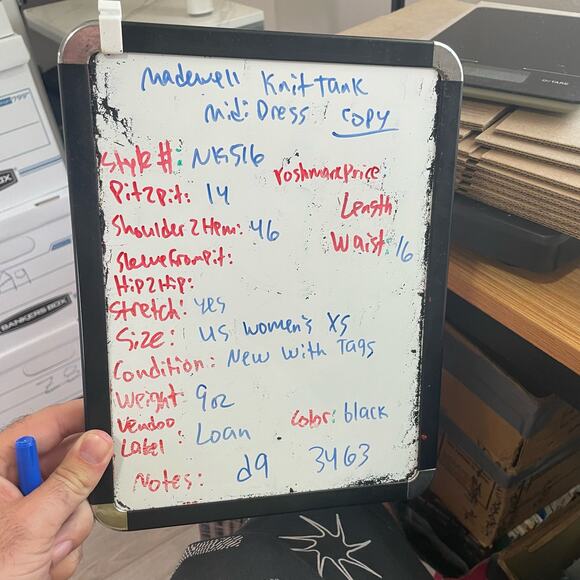 Madewell Knit Tank Midi Flowy Summer Casual Dress US Women's XS New - Picture 7 of 7